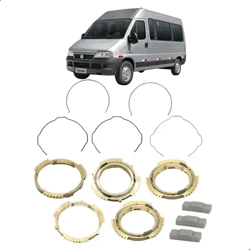 Kit Anéis Sincronizados 1a A 5a Ducato 2002-2017 Macaquinho - 1